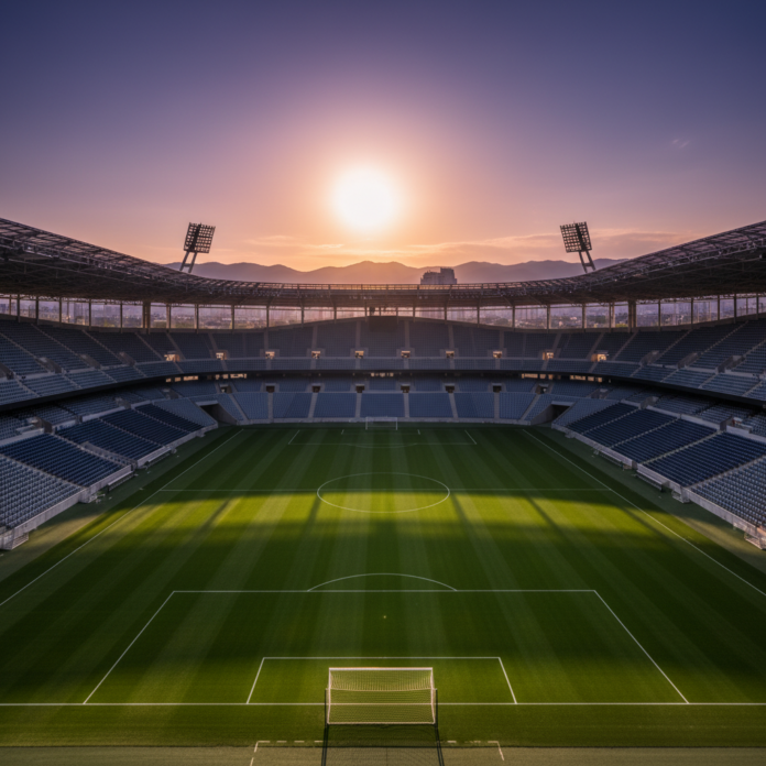 Antoine Griezmann com a camisa do Atlético de Madrid em campo durante uma partida.