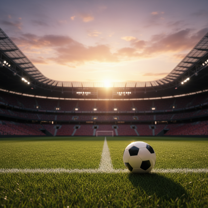 Imagem de uma balança da justiça sobre um campo de futebol, simbolizando a condenação por manipulação de resultados. Nesta quarta-feira, 1 de abril de 2026, o Tribunal de Justiça do Distrito Federal e Territórios (TJDFT) condenou José Carlos de Jesus, conhecido como 